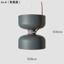 Modern white and copper ceramic pendant light dining room