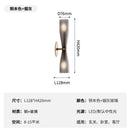Modern white and copper wall lamp bedroom frosted glass sconce