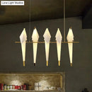 DecorBites™ Modern Bird-Shaped Island Pendant Light: 3/4/5 Golden Hanging Lights for Bedroom