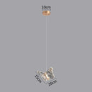 Modern white and gold butterfly pendant lights bedroom decor