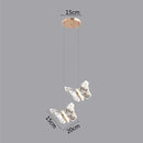 Modern white and gold butterfly pendant lights bedroom decor