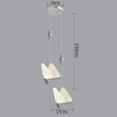 Modern white and gold butterfly pendant lights bedroom decor
