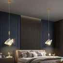 Modern white and gold butterfly pendant lights bedroom decor