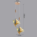 Modern white and gold butterfly pendant lights bedroom decor