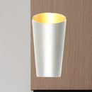 DecorBites™ Modern LED Bedside Sconce Light - Black/White Finish Wall Lamp with Aluminum Cylinder Shade
