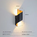 Modern white and gold outdoor wall lamp patio spiral sconce