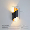 Modern white and gold outdoor wall lamp patio spiral sconce