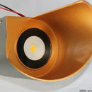 Modern white and gold outdoor wall lamp patio spiral sconce