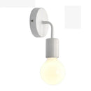Modern white and iron wood led wall lamp bedroom sconce