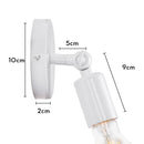 Modern white and iron wood led wall lamp bedroom sconce