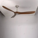 Modern white and light wood dc ceiling fan living room remote control