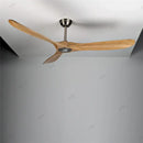 Modern white and light wood dc ceiling fan living room remote control