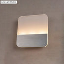 Modern white and silver led sconce light for bedroom warm glow