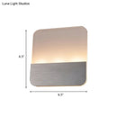 Modern white and silver led sconce light for bedroom warm glow