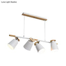 DecorBites™ Nordic Metal Linear Chandelier - 4 Head Island Lighting in Green/Grey/White for Restaurants