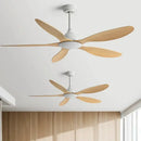 Modern white and wood 56-inch ceiling fan office electric fan