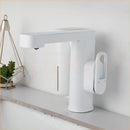 Modern white automatic sensor foam soap faucet bathroom sink mixer
