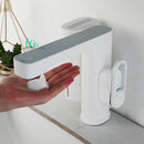Modern white automatic sensor foam soap faucet bathroom sink mixer