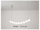 Modern white bead nordic chandelier dining room pendant light