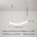 Modern white bead nordic chandelier dining room pendant light