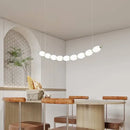 Modern white bead nordic chandelier dining room pendant light
