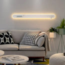 Modern white bedside wall lamp with wireless charging for bedroom