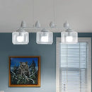 Modern white bird island lighting fixture dining room pendant light
