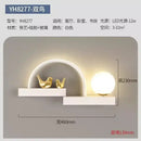 Modern white bird wall lights with led shelf for living room