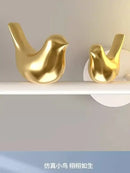 Modern white bird wall lights with led shelf for living room