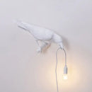 Modern white & black designer bird wall lamp bedroom light