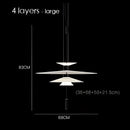 Modern white & black flying saucer pendant light for dining room