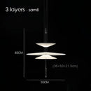 Modern white & black flying saucer pendant light for dining room
