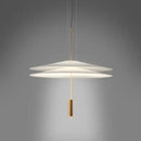 Modern white & black flying saucer pendant light for dining room