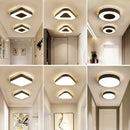Modern white & black led ceiling light corridor minimalist design