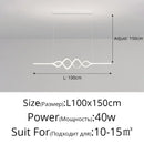 Modern white & black living chandelier lights dining room ceiling lamp