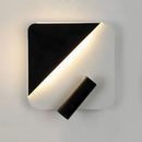 DecorBites™ Contemporary LED Wall Lamp for Bedroom and Study with Black/White Metal Spotlight