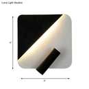 DecorBites™ Contemporary LED Wall Lamp for Bedroom and Study with Black/White Metal Spotlight