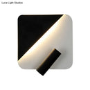 DecorBites™ Contemporary LED Wall Lamp for Bedroom and Study with Black/White Metal Spotlight