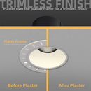 Modern white & black recessed downlight spotlights living room led