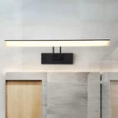Modern white & black rectangular led wall light warm white bathroom