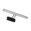 Modern white & black rectangular led wall light warm white bathroom