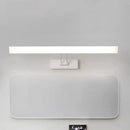 Modern white & black rectangular led wall light warm white bathroom