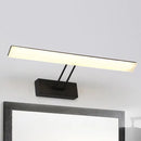 Modern white & black rectangular led wall light warm white bathroom
