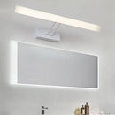 Modern white & black rectangular led wall light warm white bathroom