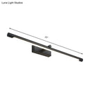 Modern white & black tube vanity lighting bathroom wall sconce