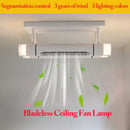 DecorBites™ Bladeless Ceiling Fan with Remote Control LED Light Fixture for Home Décor