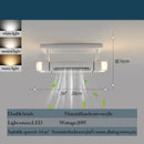 DecorBites™ Bladeless Ceiling Fan with Remote Control LED Light Fixture for Home Décor