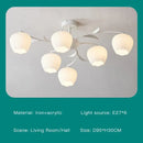 Modern white branch ceiling chandelier living room led light