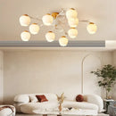 Modern white branch ceiling chandelier living room led light