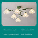 Modern white branch ceiling chandelier living room led light